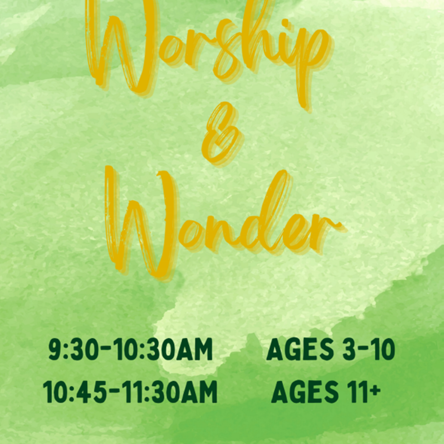 Worship & Wonder